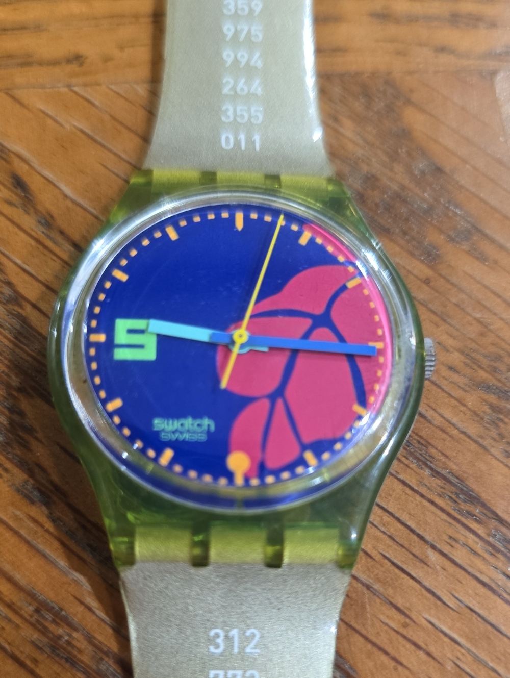Vintage 1991 Swatch Gent "Ibiskus" (Model GL101)